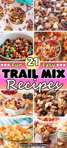 Easy recipes for trail mix the kids and the grownups will love Trail Mix Ingredient Ideas, Wedding Trail Mix Ideas, How To Make Trail Mix Recipes, Easy Trail Mix For Kids, Smore Trail Mix Recipe, Horse Show Snacks, Kid Trail Mix Recipes, Fun Trail Mix Recipes, Summer Trail Mix Recipes