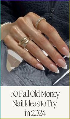 Oldmoney Nails Idea, Cool Fall Nails Acrylic, Almond Old Money Nails, Nails That Look Good Grown Out, Feminine Nail Colors, Old Money French Nails, Fall Nail Acrylic Ideas, Old Money Fall Nails, Fall Nails Pale Skin