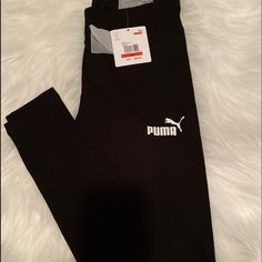 Brand New With Tags Puma Lady Tights Black Polyester Size Xs $30 Casual Black Training Leggings, Casual Jogging Bottoms, Casual Tight Jogging Bottoms, Tight Casual Jogging Bottoms, Casual Tight Pants For Jogging, Casual Tight Jogging Pants, Puma Pants, Black Puma, Womens Tights