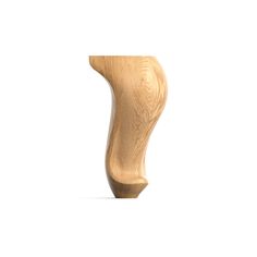 a wooden object on a white background