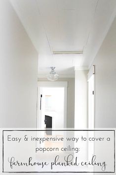 The Easiest (and Cheapest) Way to Transform a Popcorn Ceiling: A Farmhouse Style Planked Ceiling Tutorial - Making it in the Mountains Planked Ceiling, Ceiling Remodel, Design Seed, Cheap Interior Design, Kids Bedroom Remodel, Popcorn Ceiling, Diy Ceiling