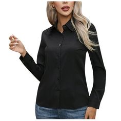 BLVB Women's Button down Shirts Long Sleeve Blouses Formal Collared Dress Shirts V Neck Tops Office Work Shirts Welcome to BLVB store, I wish you a happy shopping Our products are produced in our own factory with various styles We offer various discounts, and we offer a 30-day quality guarantee please rest assured to place an order If you have any questions, please feel free to contact me, it is our honor to serve you SOMEONE ASKED Q: Is the quality of the clothes as described? A: Yes, if the pr Blouses Formal, Business Casual Blouse, Long Sleeve Workout Shirt, Long Sleeve Blouses, Long Sleeve Workout, Collared Dress, Women's Button Down Shirt, Shirts Long Sleeve, Shirts Women Fashion