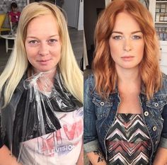 Jahodová Blond, Blonde Dreads, Ginger Hair Color, Red To Blonde, Strawberry Blonde Hair, Ombré Hair, Hair Makeover, Brown Blonde Hair