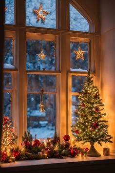 Christmas Window Lights on the Outside of Your Windows Busy Street, Tree Lighting