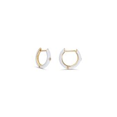 Description Enamel huggie earrings without the mark-ups are finally here. Drop earrings and stud earrings are great, but nothing makes an outfit like enamel hoops. These new arrivals will beautifully adorn your earlobes. Perfect for a first hole, second hole, or cartilage hoop. These enamel huggie earrings are perfect for everyday wear. These diamond huggies feature .02 brilliant-cut carats. Choose the metal type you like best: 14k white gold, 14k yellow gold, 14k rose gold. These bestselling en Earring Huggies, Gold Hoop Earring, Edgy Earrings, Diamond Huggie Earrings, Diamond Huggies, Subtle Luxury, Cartilage Hoop, Huggie Earrings, Huggie Hoop Earrings