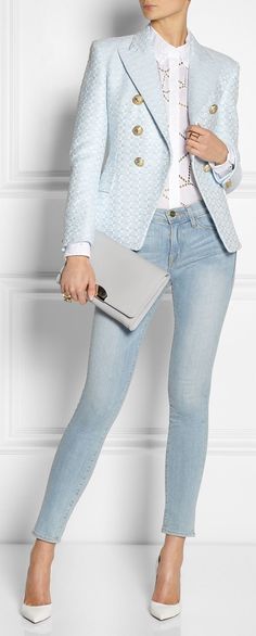 Terninho Mode Tips, Elegante Casual, Outfit Jeans, Business Outfit, Office Fashion, Work Fashion, Look Chic, Moda Fashion, Jean Outfits