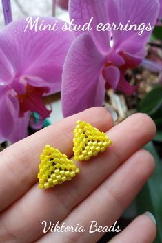 #Tiny #triangle #earrings #Yellow #beaded #jewelry #Minimalism #Everydayjewelry #geometric Tiny Modern Earrings For Gift, Modern Tiny Earrings For Gift, Hypoallergenic Triangle Earrings For Gift, Dainty Everyday Earrings With Tiny Beads, Minimalist Yellow Jewelry As A Gift, Minimalist Yellow Jewelry As Gift, Minimalist Yellow Jewelry For Gifts, Minimalist Yellow Jewelry For Gift, Minimalist Beaded Drop Earrings