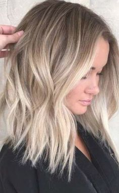 Blonde Balayage Long Bob, Hair Color Ombre Blonde, Balayage Long Bob, Long Bob Balayage, Lace Front Bob Wigs, Hair Color Ombre, Balayage Brown, Dark Ombre, Lace Front Bob