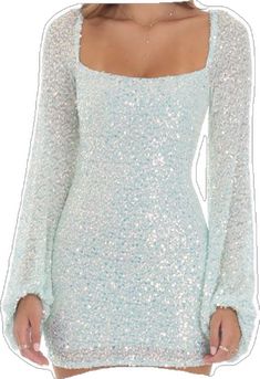 Sequin Long Sleeve Dress, Long Sleeve Sequin Dress, Sequin Fabric, Aqua Blue, Hand Washing, Sleeve Dress, Bodice, Sequin, Angeles