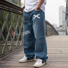 Loose Baggy Jeans, Suit Fashion Men's, Harajuku Jacket, Polo Suits, Print Pant, Hip Hop Jeans, Pilot Jacket, Street Sweatshirt, Shirt Casual Style