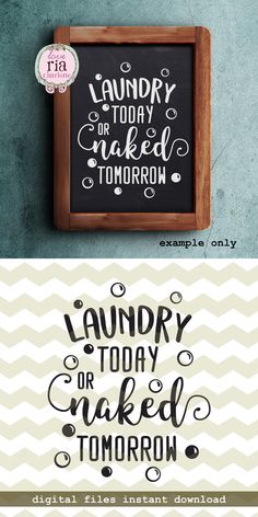 some type of lettering that is in different colors and font styles, with the words laundry or