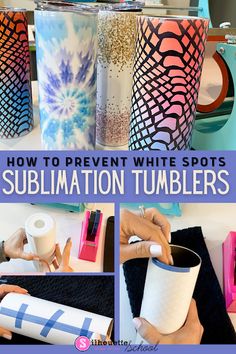 how to prevent white spots on sublimation tumblers