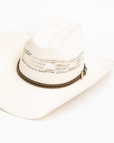 Cody James Pro Rodeo 20X Straw Cowboy Hat White Country Hat In Toquilla Straw, White Country Style Hat In Toquilla Straw, White Country Style Toquilla Straw Hat, White Toquilla Straw Hat For Country Events, White Brimmed Straw Hat For Rodeo, White Western Toquilla Straw Hat, High Crown Straw Hat For Rodeo In Summer, White Flat Brim Straw Hat For Rodeo, White Toquilla Straw Hat For Ranch