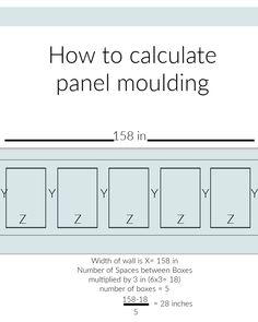 the diagram shows how to install panel moulding