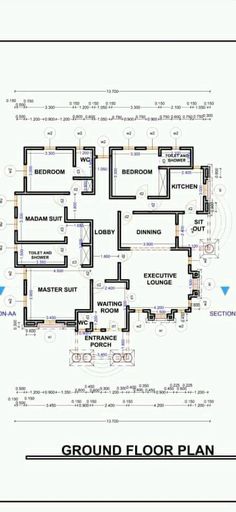 the ground plan for an apartment building