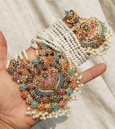 These articles run out of stock very quickly. They take time to be restocked and if needed urgently then shipping rates may vary. Long Gold Necklace Indian, Hyderabadi Jewelry, Pakistani Earrings, Long Gold Necklace, Indian Bridal Jewellery, Sabyasachi Jewellery, Gold Necklace Indian, Cocktail Jewelry, Gold Plated Bangles