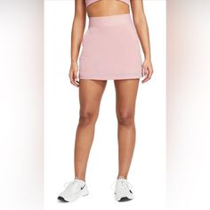 Nike Bliss Lux Training Skort X-Large, Pink Glaze/ Clear Nwt Nike Fitted Sporty Skort, Nike Stretch Bottoms For Spring, Nike Spring Bottoms Tight Fit, Nike Fitted Spring Bottoms, Fitted Nike Bottoms For Spring, Trendy Golf Outfits Women, Golf Fits, Blue Tennis Skirt, Cute Golf Outfit