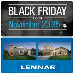 the black friday event flyer for lennar real estate, which is now available in stores