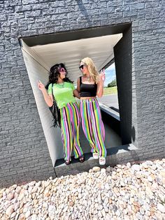 Get ready for some fun in the sun with our Paradise City Striped Knit Pants! Made with a stretchy material, these colorful pants are perfect for a day at the beach or a sunny vacation. Say goodbye to boring outfits and hello to playful style! -So colorful and so fun! -Wear as a beach coverup or with a fun crop top! -Perfect for music festival season! ;) -STRETCHY, elastic waistband -Colorful striped pattern -- I'm drooling! -High waisted fit -Open weave knit (not sheer but pair with flesh tone u Sunny Vacation, Paradise City, Kimono Coat, Checker Print, Colored Pants, Knit Pants, Striped Knit, Festival Season, Dress Accessories