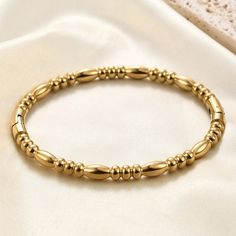 Brand New 14k Gold Women's Bangle Bracelet Genuine 14k Yellow Gold Plated Sterling Silver 7" - The Most Common Women's Bracelet Size. Retail Price $300 Buy With Confidence From A Top Rated Seller With A 99%+ Feedback Rating! A0363 (Id-1445) Elegant Gold Stretch Bracelet Stackable, Classic Gold Bangle Stretch Bracelet, Classic Gold Stretch Bangle Bracelet, Gold Jubilee Stretch Bracelet For Formal Occasions, Classic Gold Jubilee Stretch Bracelet, Gold Stackable Bangle Charm Bracelet, Gold Stackable Stretch Bangle Bracelet, Elegant Gold Stretch Bracelet With Jubilee Style, Elegant Stackable Gold Charm Bracelet