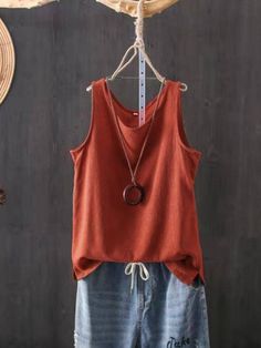 Brand Name:streetsangels,Elasticity:Slight Strech,Fabric Type:Linen,Material:Cotton,Material:Linen,Style:Casual,Clothing Length:Regular,Decoration:None,Tops Type:Tank Tops,Item Type:Tops,SizeBustLength CMinchCMinchS9437.015923.23M9637.806023.62L10039.376124.02XL10440.946224.412XL10842.526324.80 Note:Please allow 2-3cm differences due to manual measurement.(1cm=0.39inch, 1 inch=2.54cm) If you dont know how to choose size, please contact our customer service. Red Casual Summer Vest, Casual Red Summer Vest, Casual Red Sleeveless Top, Red Casual Tank Top For Summer, Casual Red Sleeveless Tank Top, Orange Sleeveless Vest For Summer, Red Bohemian Vest For Summer, Casual Red Stretch Vest, Summer Bohemian Red Vest