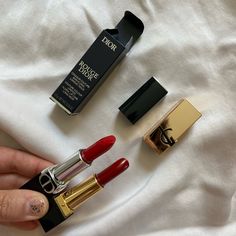 Both Never Used New. Travel Sizes. 30% Of A Full Size Product. Ysl Rouge Our Couture Satin Lipstick. Red Muse In. 1.3g. Never Used New. Authentic From Macys. Satin Lipstick With Creamy Feeling. Lightweight. Hydrating, Long Wearing, Vegan, Sulfate Free. Bundled With, Dior Signature Lipstick In 999. New In Box. Satin. Authentic From Macys. Long Wear. 0.05 Oz. Made In France. Rich And Creamy Texture. Best Selling Color. Classy And Sexy. In Perfect New Condition. Dior Red Lipstick, Ysl Lipstick, Mini Lipstick, Makeup Board, Satin Lipstick, Dior Makeup, Lipstick Red, Creamy Texture, Sulfate Free