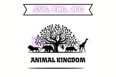 an animal kingdom logo with the words sug, png, jpg on it