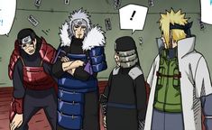 the naruto gang is talking to each other