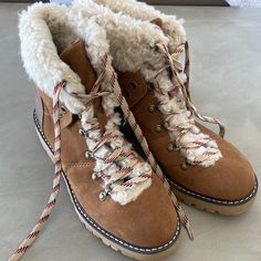 Cute Boots, Brand New Winter Boots Cute, Cute Winter Shoes For Women, Cute Winter Shoes, Cute Snow Boots, Winter Boots Snow, Cute Winter Boots, Fleece Boots, Half Boots, Chunky Heel Ankle Boots