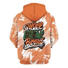 Brand Dunkare Low Miami 5s Shirt - More Break Shirt Unisex Oufit All Over Print Unisex Hoodie Orange Letter Print Hoodie For Streetwear, Graphic Print Orange Sweatshirt For Streetwear, Casual Orange Hoodie With Letter Print, Orange Graphic Print Hoodie For Streetwear, Orange Hooded Hoodie With Letter Print, Orange Hooded Top For Streetwear, Orange Casual Hoodie With Graphic Print, Casual Orange Graphic Print Hoodie, Keep It Real