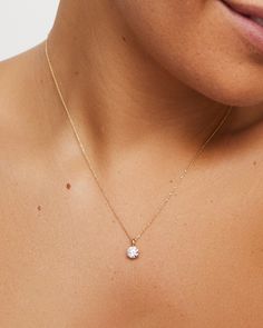 Our classic round brilliant solitaire is now available as a bale pendant, in a three prong 14k gold martini setting. Gold Martini, Diamond Icon, Halo Collection, Rock Gifts, Studded Necklace, Solitaire Pendant, Travel Jewelry, Emerald Diamond, 1 Carat