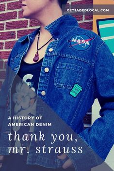 Learn about the American history of the iconic, versatile denim jacket! Models On The Runway, Popular Jeans, Jean Jacket Patches, Oversized Jean Jacket, Conscious Living, American Denim, 90s Hairstyles, Uniform Shirts, Classic Denim Jacket