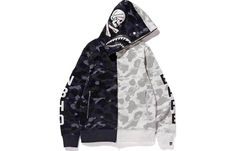 A BATHING APE BAPE x Neighborhood Camo Shark Full Zip 1E73-115-941 Shark Head, Bape Shark, Mens Designer Hoodies, Bape Hoodie, Shark Hoodie, Fleece Cardigan, Camouflage Jacket, Leather Pants Women, Hooded Sweatshirt Men