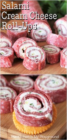 Salami Cream Cheese Roll-Ups Salami And Cream Cheese, Salami Cream Cheese, Best Christmas Appetizers, Fat Bomb Recipes, Cream Cheese Roll Up, Cheese Roll, Fat Bomb, Pinwheel Recipes