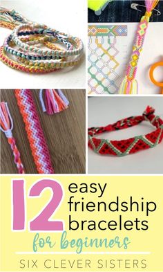 12 easy and fun bracelets for beginners to make with the help of crochet