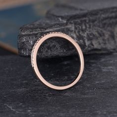 Rose Gold Wedding Band Half Eternity Diamond Band Women Stackable Ring Minimalist Delicate Matching Dainty Bridal Promise Anniversary Gift ITEM INFORMATION: Metal Type- Solid 14K Rose Gold Ring Size Available- US3# -10# *Wedding Band Details: WIDTH-( approx. 1.4mm) Stone - Natural Diamond Weight - 0.18ct Clarity - SI Color - H **Stone Replacement** Available with any other gemstones, please feel free to contact me for a quote. **Metal Type** Available in 14K or 18K yellow gold, white gold, and r Minimalist Half Eternity Band For Formal Occasions, Minimalist Formal Half Eternity Band, Minimalist Cubic Zirconia Eternity Band, Rose Gold Stackable Rings With Half Eternity Band, Rose Gold Diamond Ring With Simple Round Band, Rose Gold Stackable Rings With Halo, Simple Rose Gold Diamond Ring With Round Band, Rose Gold Simple Design Round Band Diamond Ring, Rose Gold Midi Rings For Anniversary With Simple Design