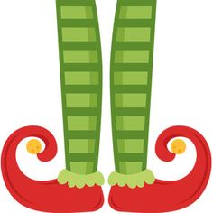 two red peppers with green legs and arms, one in the shape of a boot