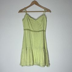 Brand: Lush Style: Mini Dress Color: Green (Color May Vary Based On Lighting And Screen Monitors) Size: S, Pit: 14” Material: Rayon, Polyester, Cotton Condition: Nwt, No Rips, Stains, Tears, Mark Thru Tag Can Be Paired Well With: Sandals, Sneakers, Water Bottle (See My Other Listings) Smoke Free/Pet Free Green Mini Dress With Lace Trim For Summer, Spring Green Mini Dress With Lace Trim, Casual Green Mini Dress With Lace Trim, Casual Green Dress With Lace Trim, Green Dress With Lace Trim For Day Out, Light Green Mini Dress, Wrap Tie Dress, Semi Dresses, Crochet Lace Dress