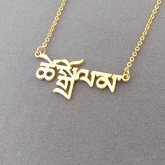 "Custom Tibetan Name Necklace, Tibetan Necklace, Tibetan Sanskrit Necklace, Tibetan Pendant Necklace, Tibetan Jewelry, Gift for Her Personalized Tibetan Necklace - A special gift for you and your loved ones, They would be very surprised to see their name made it just for them. The gold name necklace can be personalized with any name. All of my products are handmade. Why buy from us? Quality Product At Affordable Prices 1.2mm Super Thickness. 100% Satisfaction Guaranteed. Detail Material:925 ster Spiritual Sterling Silver Necklace Gift, Spiritual Sterling Silver Necklace, Spiritual Sterling Silver Necklace Ideal For Gifting, Personalized Spiritual Brass Jewelry, Spiritual Engraved Jewelry As Gift, Engraved Spiritual Jewelry, Engraved Spiritual Jewelry For Gifts, Gold Personalized Spiritual Charm Necklaces, Personalized Spiritual Brass Charm Necklace