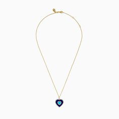 Novelty 14K Yellow Gold Lapis, Turquoise and Diamond Heart Pendant Blue 14k Gold Heart Pendant Jewelry, Blue Heart Charm Necklace For Wedding, Blue Heart Necklace With Heart Charm For Wedding, Blue Heart Beads Jewelry For Anniversary, Blue Heart Shaped Fine Jewelry, Blue Heart Fine Jewelry, Blue Heart Charm Fine Jewelry, Fine Jewelry: Blue Heart Charm, Blue Fine Jewelry With Heart Charm