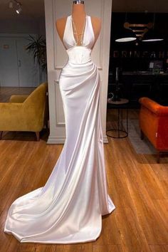 White Prom, Prom Dresses Elegant, Mermaid Prom Dress, Long Evening Dress, White Prom Dress, فستان سهرة