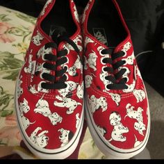 Used But In Good Condition Check Pictures For References Message Me For Any Question Red Vans Authentic, Red Checkered Vans, Any Question, 101 Dalmatians, Womens Vans, Vans Shoes, Message Me, Red Brown, Dalmatian