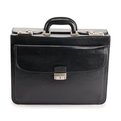 Keep organized in style with this briefcase from AmeriLeather. Keep organized in style with this briefcase from AmeriLeather. DETAILS 17.125 in. L x 13.25 in. H x 6.5 in. W Handle: 1.5'' drop Polished hardware Interior: 4 pockets, 2 small flap pockets, 1 zipper pocket, pen holder, 3 card slots Water repellent Main compartment secured by flap closure with two nickel combination locks for added security Top grain cowhide leather Front exterior pocket secured by buckle closure and includes: 2 pen l Classic Rectangular Laptop Bag For Work, Office Briefcase With Luggage Sleeve, Rectangular Office Briefcase With Luggage Sleeve, Rectangular Briefcase With Smooth Grain For Business Trips, Classic Work Laptop Bag, Elegant Black Rectangular Briefcase, Classic Rectangular Laptop Bag For Business Trips, Classic Rectangular Briefcase With Leather Lining, Black Rectangular Briefcase With Case