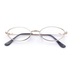 PRICES MAY VARY. This classic retro round-oval metal-rim fashion eyeglasses are an ideal choice for achieving an ironic 90s dorky aesthetic Frontal Size: 5 1/2"(140mm) x 1 3/16"(30mm) Clear UV400 Polycarbonate Lenses Lens width: 51mm / Lens Height: 30mm / Bridge Width: 18mm / Temple Length: 142mm Craving a fresh look? This classic retro round-oval metal-rim fashion eyeglasses are an ideal choice for achieving an ironic 90s dorky aesthetic. The durable alloy metal frame includes reinforced metal 60s Glasses, Glasses Aesthetic, Fake Glasses, Lenses Eye, Small Glasses