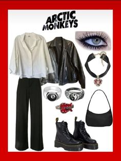 Rock Band Outfits, Rockstar Girlfriend Aesthetic, Code Outfit, Concert Outfit Rock, Monkey Style, Girlfriend Aesthetic, Look 80s, Rock Star Outfit, Rockstar Style