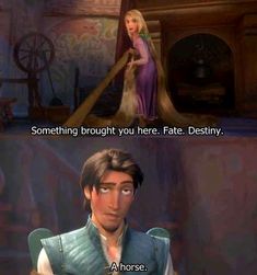 the princess and the frog from tangled tale, with caption that reads something brought you here fate destroy