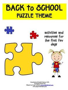 the back to school puzzle theme