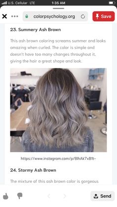 Hair Ideas For Women, 2025 Hair, Cute Hair Ideas, Color Formulas, Behind The Chair, Nails Jewelry, The 20s, Ash Brown