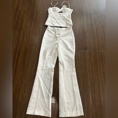 Zara Two Pants Set Zara Jumpsuit, Zara White, Zara Pants, Pants Set, Pant Jumpsuit, Color White, Pants For Women, Jumpsuit, Zara