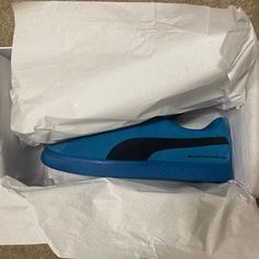 These Are A Limited Edition Shoe By Porsche Design And Puma. 500 Made In The Blue Suede. Never Worn. Still In Box. Blue Puma Sneakers For Sports, Blue High-top Puma Sneakers, Blue Puma Sneakers For Streetwear, Blue Puma Sneakers With Round Toe, Arch Support Sandals, Supportive Sandals, Limited Edition Shoes, Trending Sandals, Design Shoes